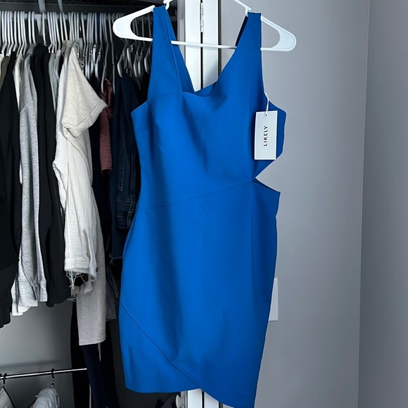 Likely Blue Skylar Cutout Sheath Dress, NWT - Picture 1 of 8